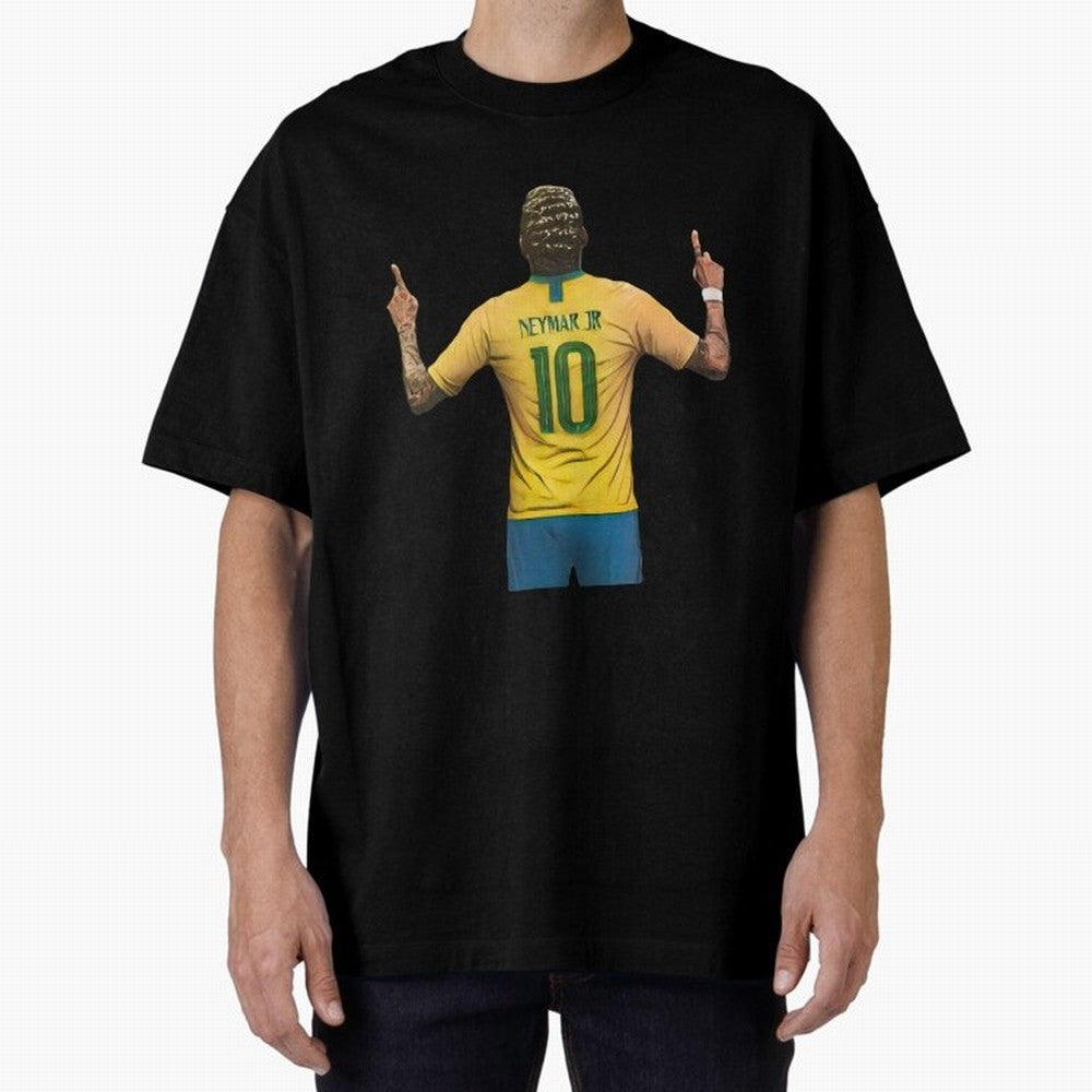 neymar jr Oversized T-Shirt Remember Iconic Moments from FIFA World Cup 2026 USA Canada Mexico for Fans of Haaland and France and Portugal, Bringing Fan Favorite Moments, National Team Passion, Big Match Drama and Soccer History; Ideal for Fans Who