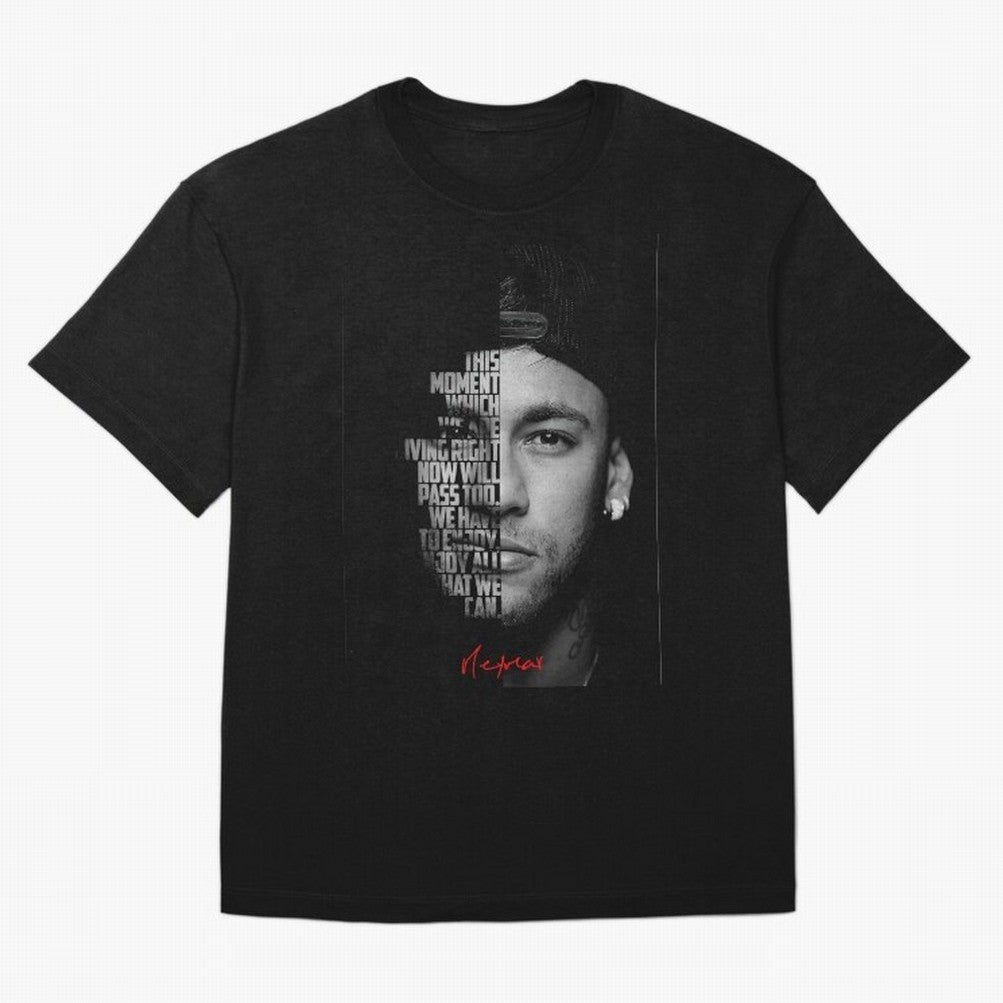 Black and white Neymar Jr quote. Classic T-Shirt Celebrate Football Heritage in Global Football Passion for FIFA World Cup 2026, Inspired by Messi, Argentina, Sports Nostalgia, International Competition, Famous Players and Unforgettable Victories;