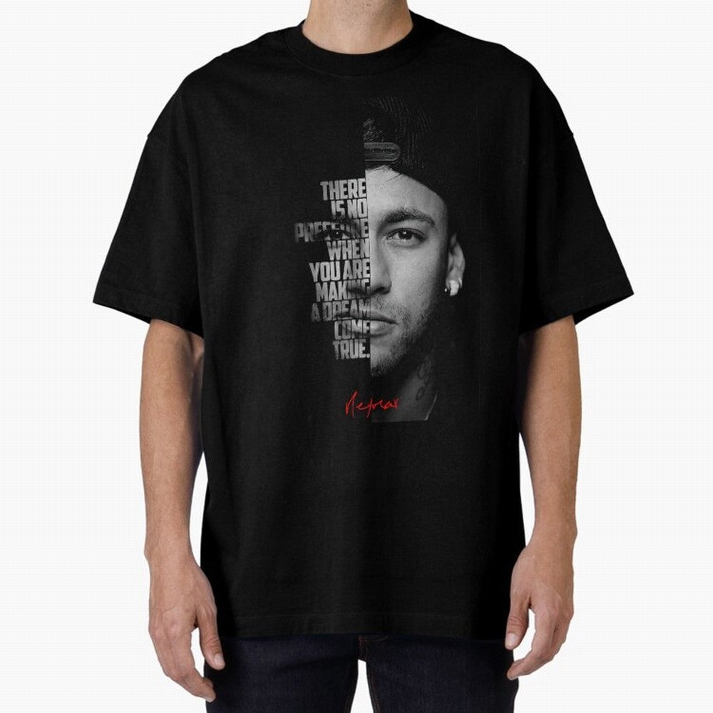 Black and white Neymar Jr quote. Classic T-Shirt Fuel FIFA World Cup 2026 Group Stage Spirit, Highlighting Germany, Messi, Neymar and Mbappe, Retro Football Energy, Iconic Rivalries, Trophy Chase Drama and Stadium Atmosphere; Great for Supporters