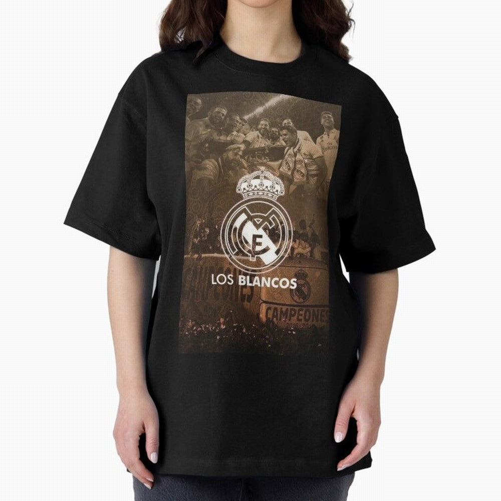 King Madrid Oversized T-Shirt Feel Match Day Hype around FIFA World Cup 2026 USA Canada Mexico, Haaland and Mbappe, Spain, Match Day Excitement, Supporter Culture, Golden Goals and Global Football Passion; Perfect for People Who Love Argentina,