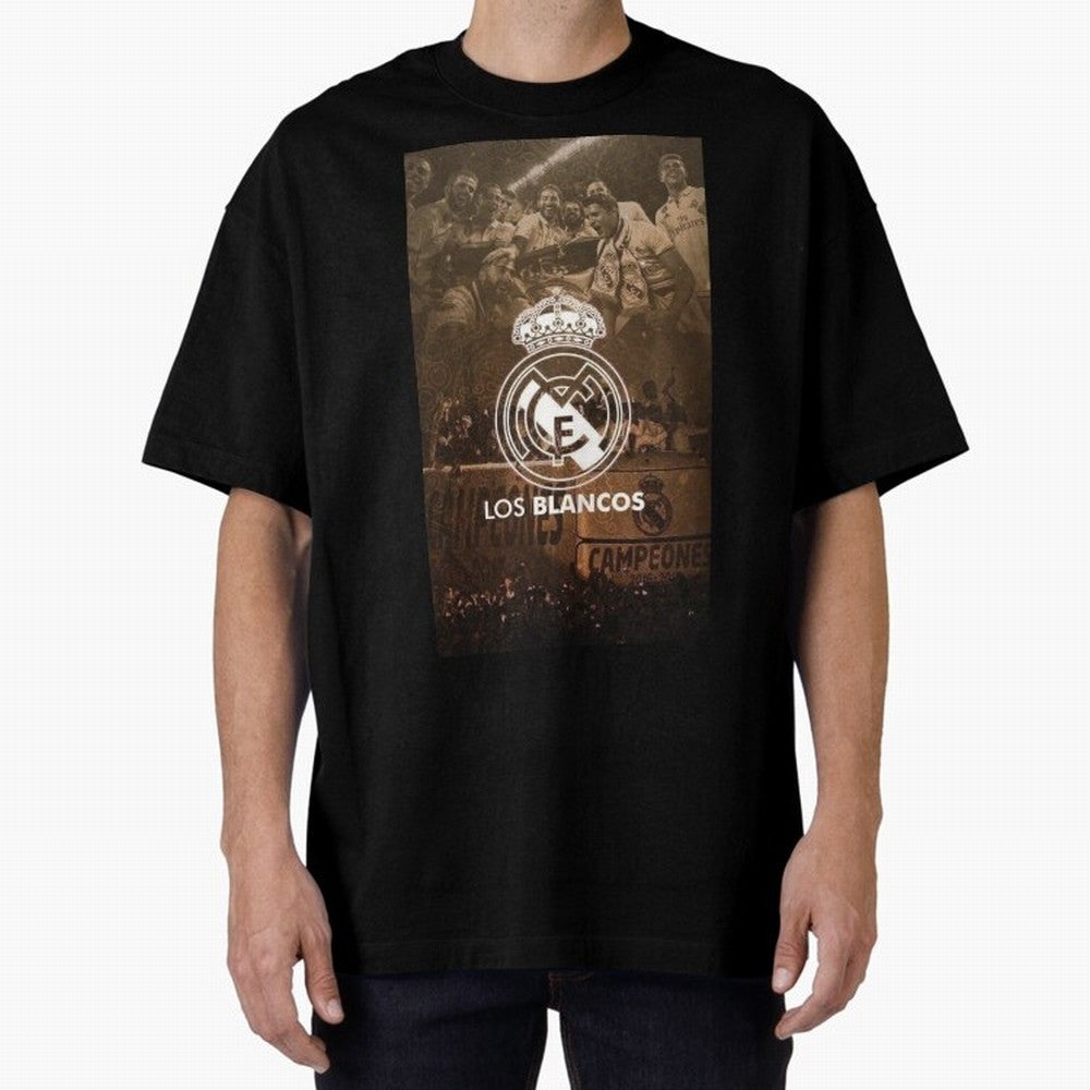 King Madrid Oversized T-Shirt Feel Match Day Hype around FIFA World Cup 2026 USA Canada Mexico, Haaland and Mbappe, Spain, Match Day Excitement, Supporter Culture, Golden Goals and Global Football Passion; Perfect for People Who Love Argentina,