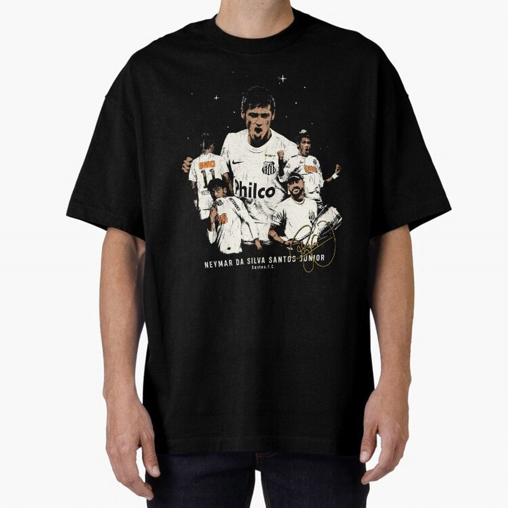 Neymar Illustration Classic T-Shirt Follow FIFA World Cup 2026 Group Stage with Mbappe and Neymar, France Energy, Stadium Memories, Football Loyalty, International Chants and Championship Tradition; Perfect for People Who Love Argentina, Brazil,