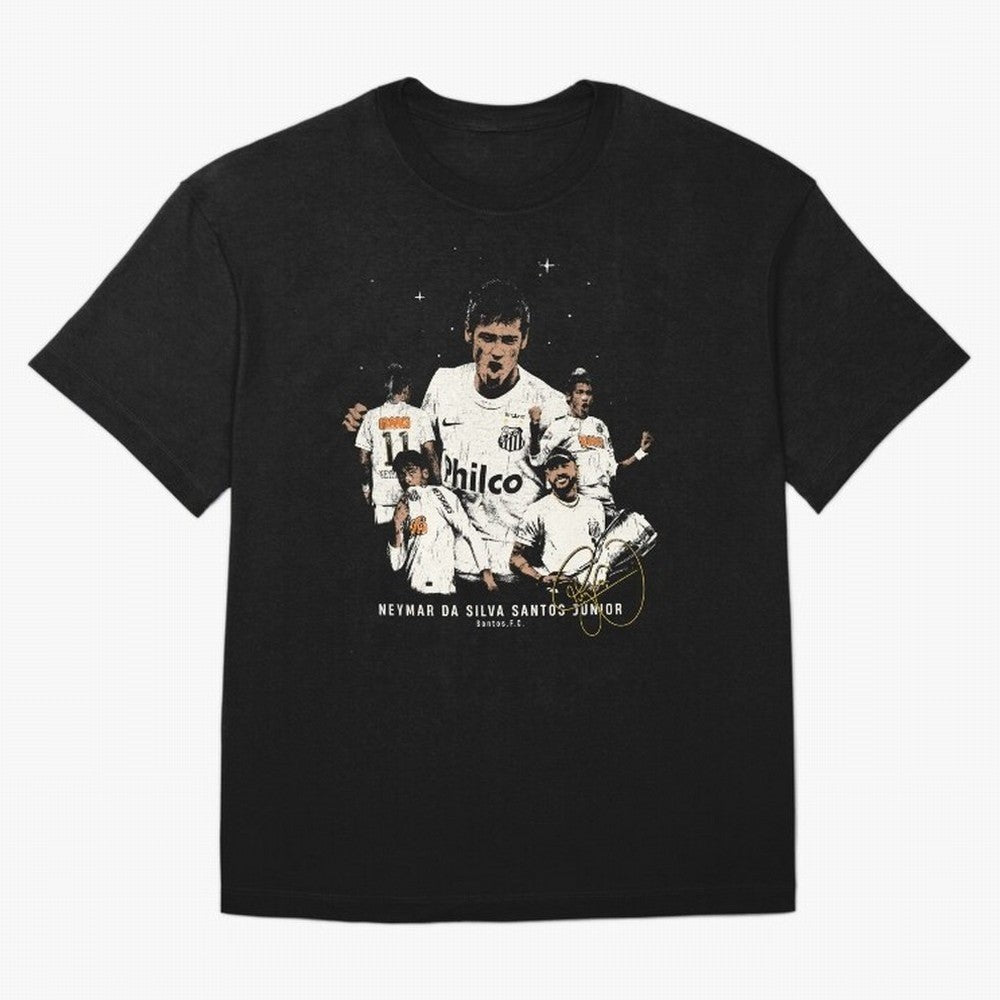 Neymar Illustration Classic T-Shirt Follow FIFA World Cup 2026 Group Stage with Mbappe and Neymar, France Energy, Stadium Memories, Football Loyalty, International Chants and Championship Tradition; Perfect for People Who Love Argentina, Brazil,