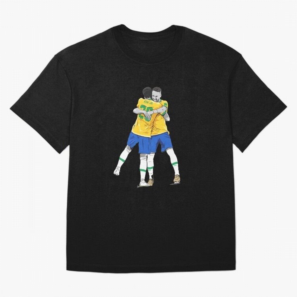 BRAZIL Neymar Jr and Vini Jr World Cup Celebration Oversized T-Shirt Celebrate Classic Football Spirit in the FIFA World Cup 2026 Group Stage Journey through Neymar Highlights, Netherlands Pride, Supporter Pride, Iconic Celebrations, Legendary