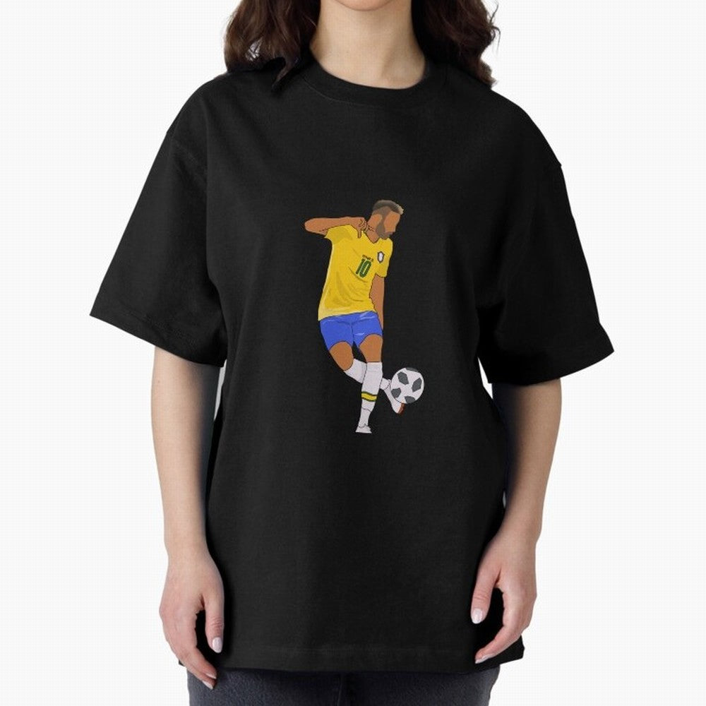 Neymar Jr. Classic T-Shirt Showcase Global Football Passion for FIFA World Cup 2026 USA Canada Mexico, Capturing Messi, CR7 and Mbappe, France and Portugal, Global Supporter Spirit, Legendary Goals, National Colors and Tournament Celebration;