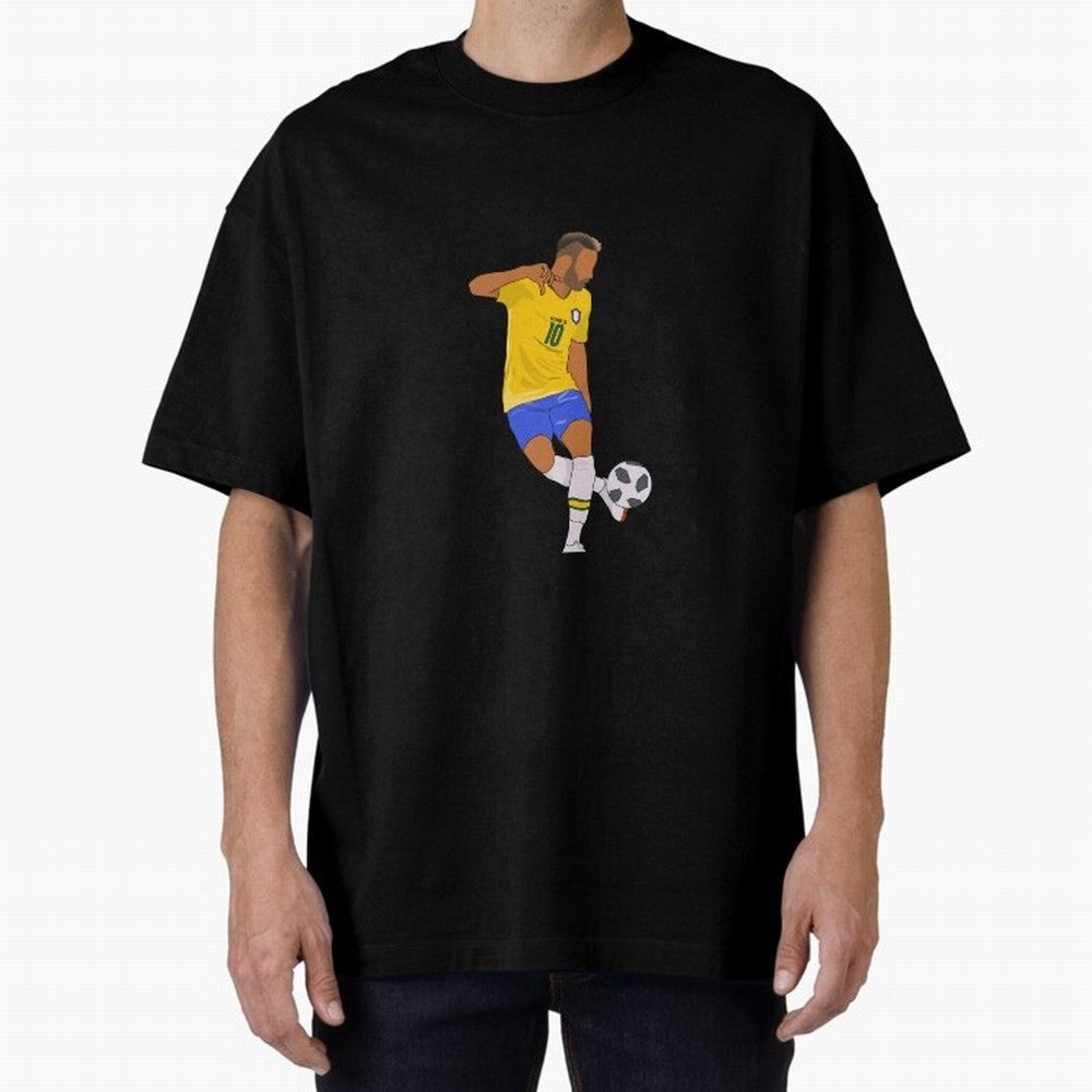 Neymar Jr. Classic T-Shirt Showcase Global Football Passion for FIFA World Cup 2026 USA Canada Mexico, Capturing Messi, CR7 and Mbappe, France and Portugal, Global Supporter Spirit, Legendary Goals, National Colors and Tournament Celebration;