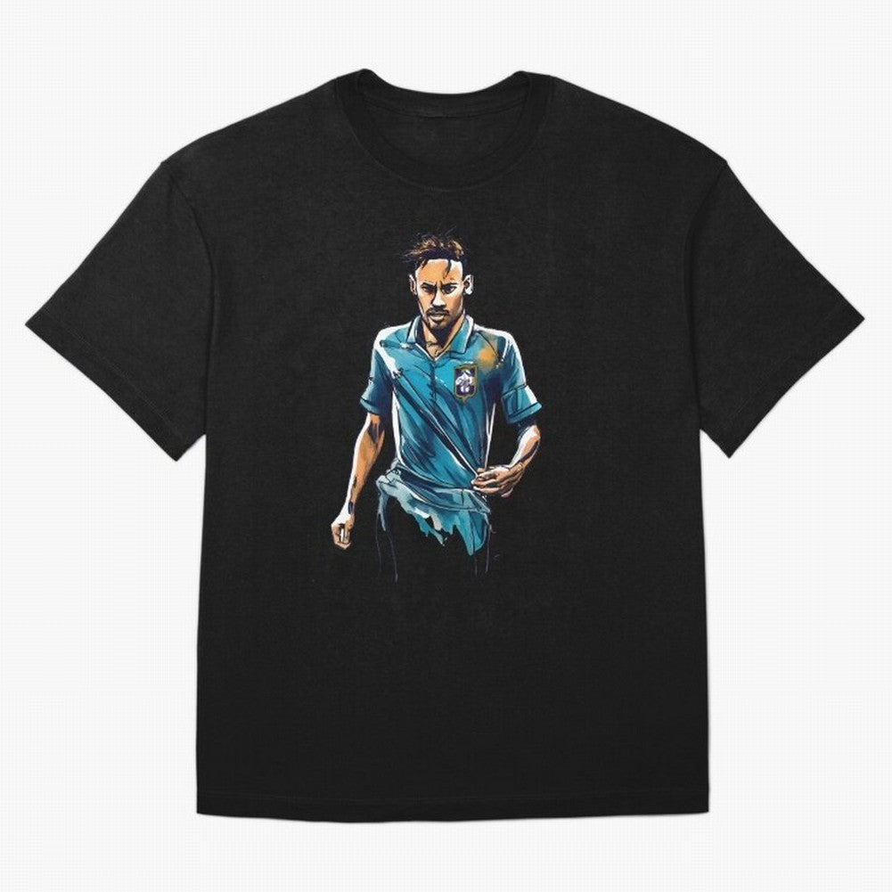 Neymar Jr watercolor drawing Classic T-Shirt Bring Match Day Fire to FIFA World Cup 2026 USA Canada Mexico for Fans of Haaland and Brazil, Bringing Classic Soccer Heritage, Championship Pressure, Fan Loyalty and International Pride; Created for