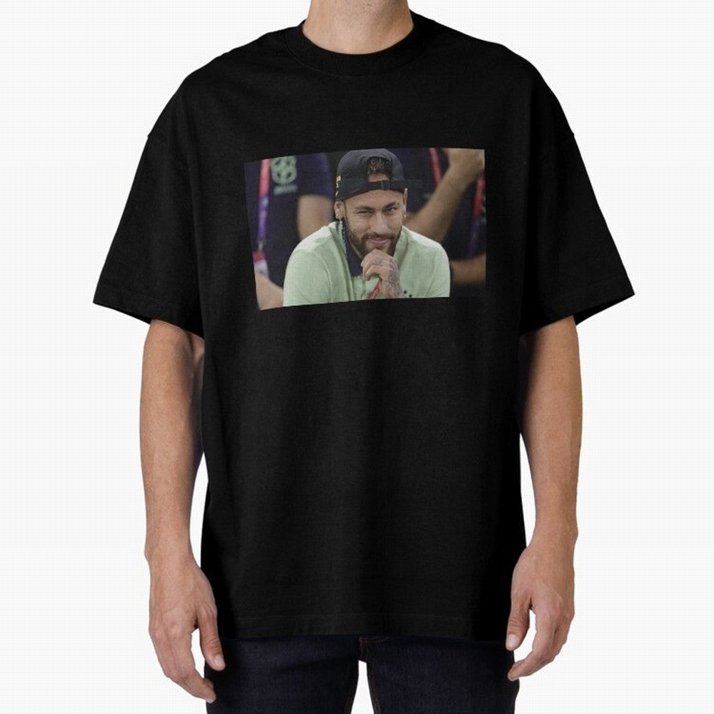 Neymar Jr Oversized T-Shirt Celebrate Fan Favorites in FIFA World Cup 2026 USA Canada Mexico Celebrating Cristiano Ronaldo, Argentina and Brazil Energy, Classic Soccer Heritage, Championship Pressure, Fan Loyalty and International Pride; Made for