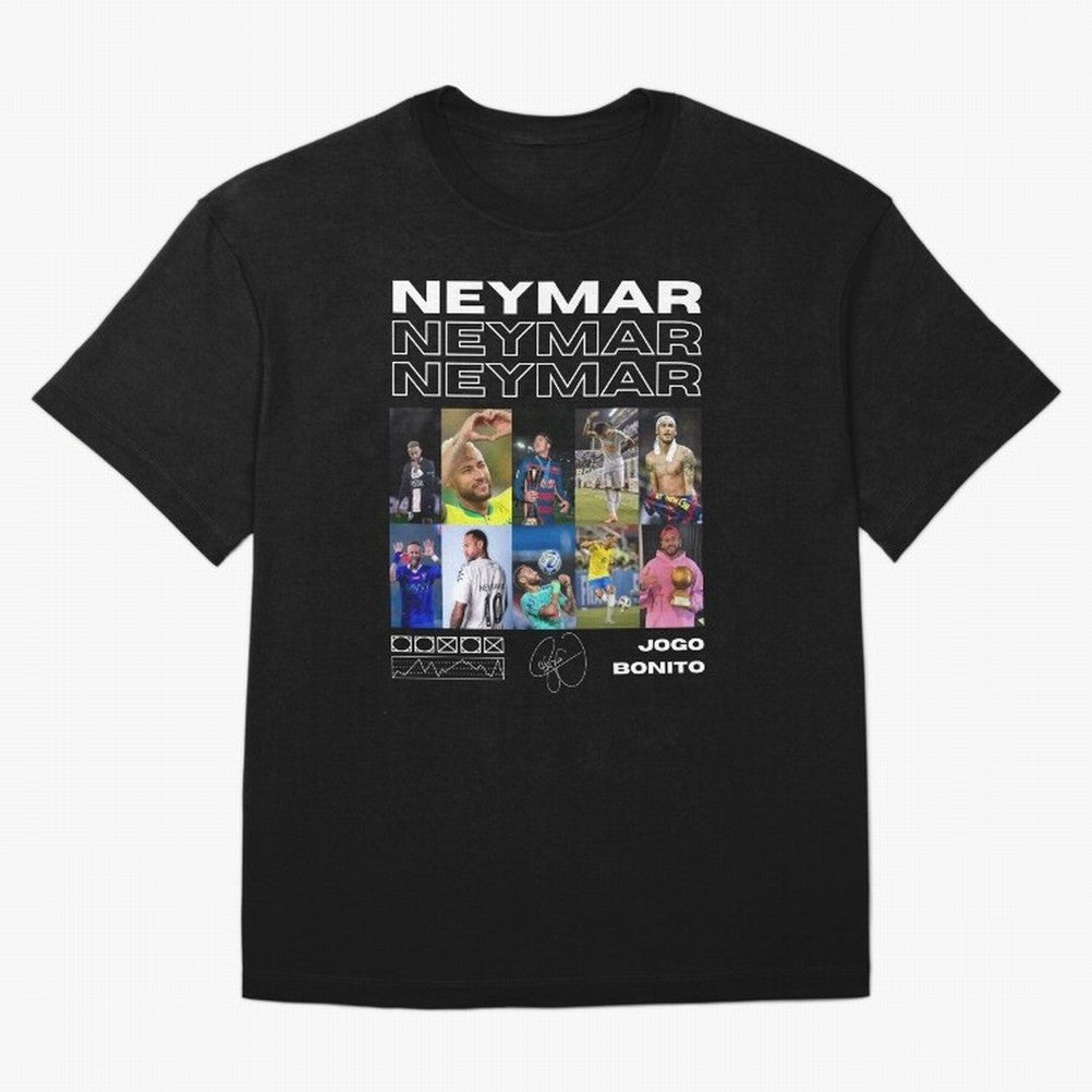 Neymar Jr. Collage Classic T-Shirt Feel International Energy from Match Day Hype around FIFA World Cup 2026 Group Stage, CR7 and Messi, Netherlands, Supporter Pride, Iconic Celebrations, Legendary Names and Global Match Day Energy; Made for Die