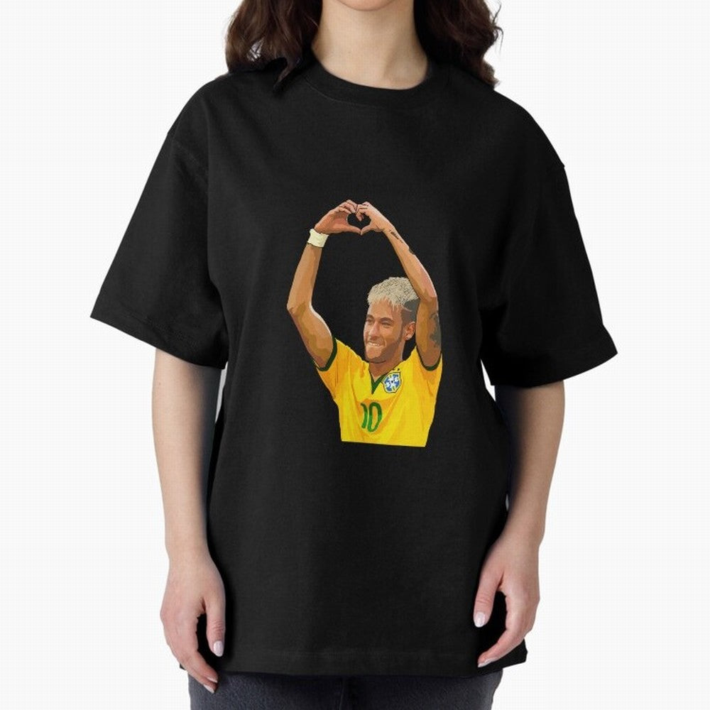 Love Soccer Oversized T-Shirt Celebrate Supporters United by the FIFA World Cup 2026 USA Canada Mexico Journey through CR7 and Messi Highlights, Brazil Pride, Tournament Hype, Historic Matchups, Family Viewing Parties and Global Sports Pride; Ideal