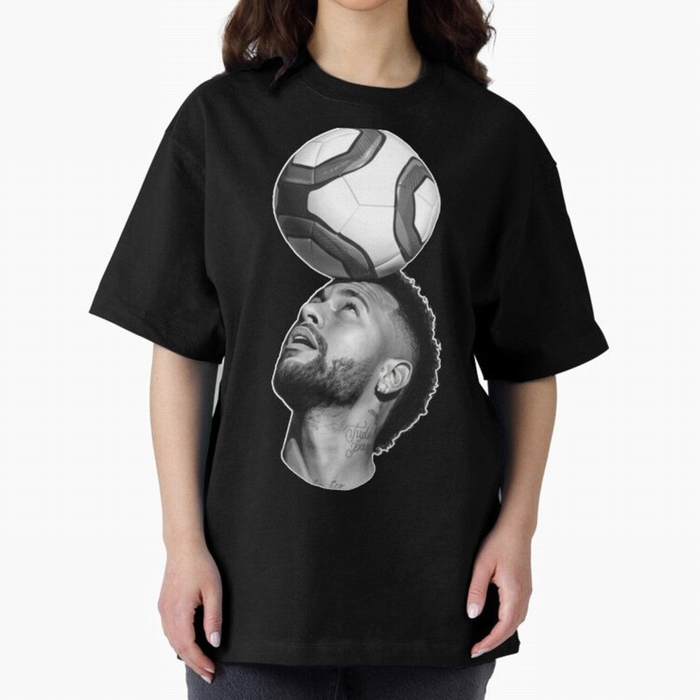 Neymar Jr. ¨C The Art of Balance Oversized T-Shirt Bring International Match Energy to FIFA World Cup 2026 USA Canada Mexico Spirit, Featuring Argentina, Messi, Champion Mindset, Group Stage Buzz, Knockout Tension and Passionate Fan Culture; Ideal