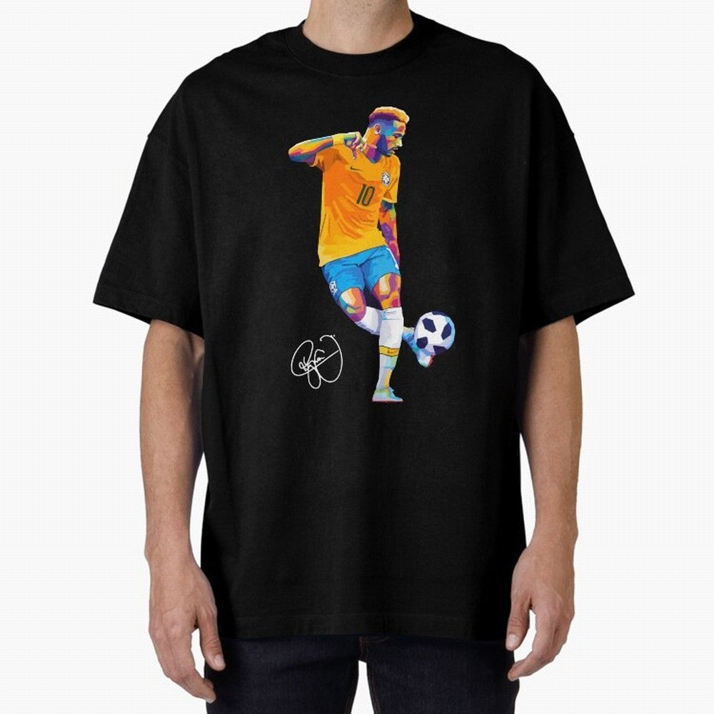 Neymar Jr Footballer Wpap Art Classic T-Shirt Upgrade FIFA World Cup 2026 Spirit, Capturing France and Portugal, Messi, CR7 and Mbappe, Stadium Chants, National Pride, Trophy Dreams and Unforgettable Football Memories; Ideal for Football Dads,