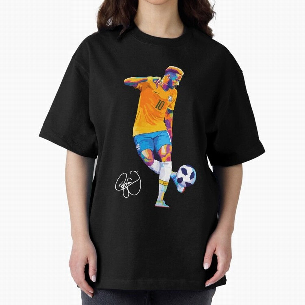 Neymar Jr Footballer Wpap Art Classic T-Shirt Upgrade FIFA World Cup 2026 Spirit, Capturing France and Portugal, Messi, CR7 and Mbappe, Stadium Chants, National Pride, Trophy Dreams and Unforgettable Football Memories; Ideal for Football Dads,