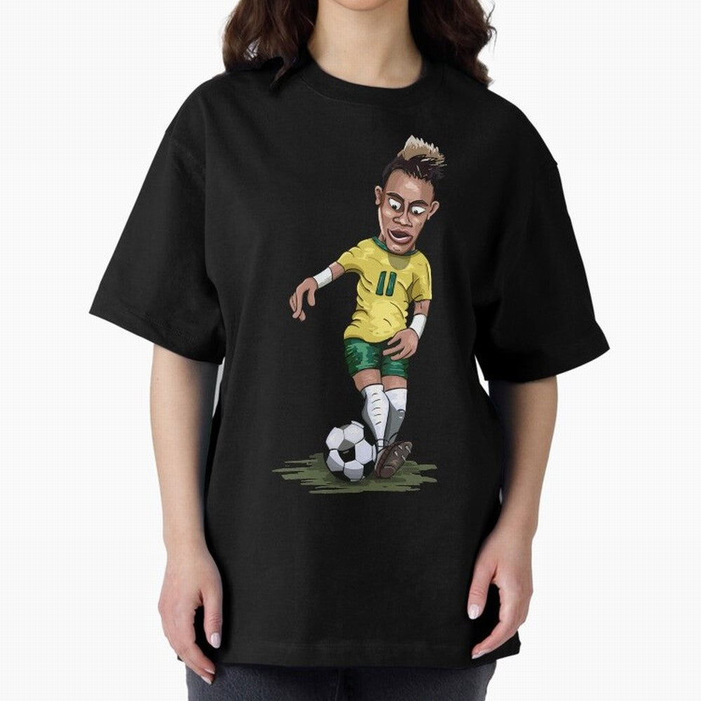 Mascot Cartoon Neymar Football Player Brazil Classic T-Shirt Honor Champions and Dreams in FIFA World Cup 2026 USA Canada Mexico for Fans of Neymar and Netherlands, Bringing Worldwide Fan Energy, Dramatic Goals, Stadium Lights and Championship
