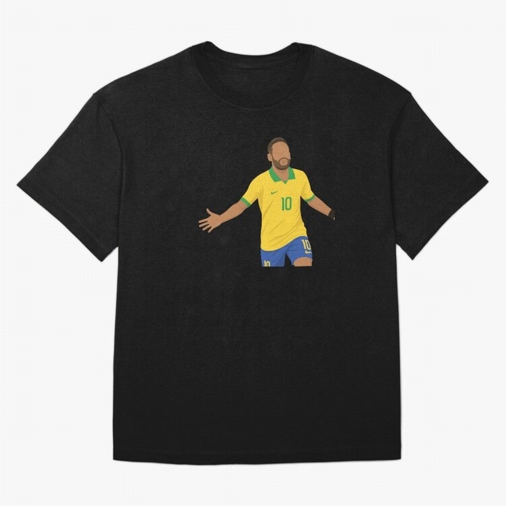 Neymar Jr in Yellow Glory Sticker Oversized T-Shirt Bring Supporter Culture to the FIFA World Cup 2026 USA Canada Mexico Journey through Messi Highlights, Spain Pride, Football History, Final Match Energy, Crowd Noise and Once in a Lifetime