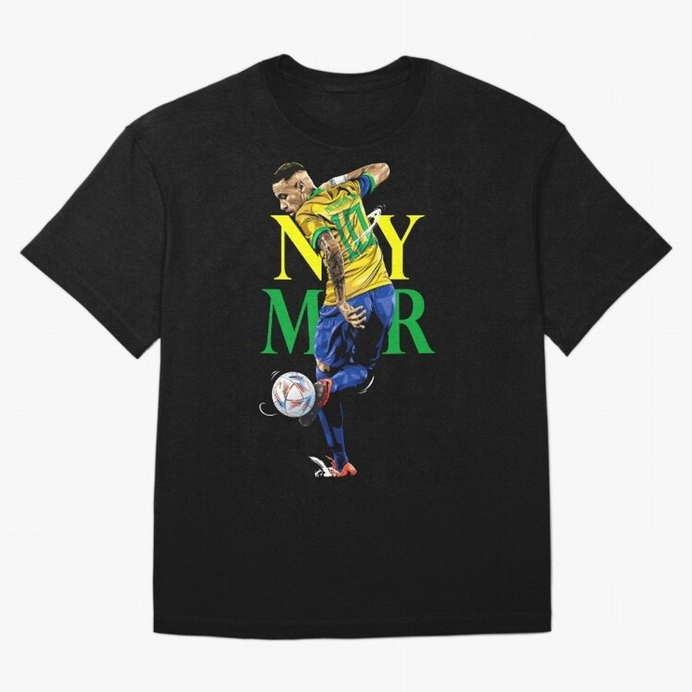 Neymar JR Brazil Oversized T-Shirt Elevate the FIFA World Cup 2026 USA Canada Mexico Journey through Cristiano Ronaldo Highlights, Brazil, Portugal and Argentina Pride, Vintage Soccer Flavor, Modern Football Stars, National Flags and Final Night