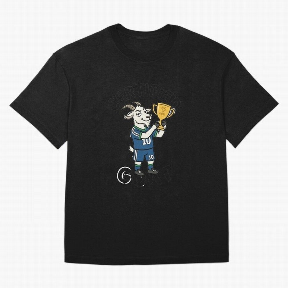 Certified G.O.A.T Classic T-Shirt Celebrate Fan Culture around the FIFA World Cup 2026 USA Canada Mexico Journey through Neymar, Haaland and Cristiano Ronaldo Highlights, Argentina, France and Brazil Pride, Global Supporter Spirit, Legendary Goals,