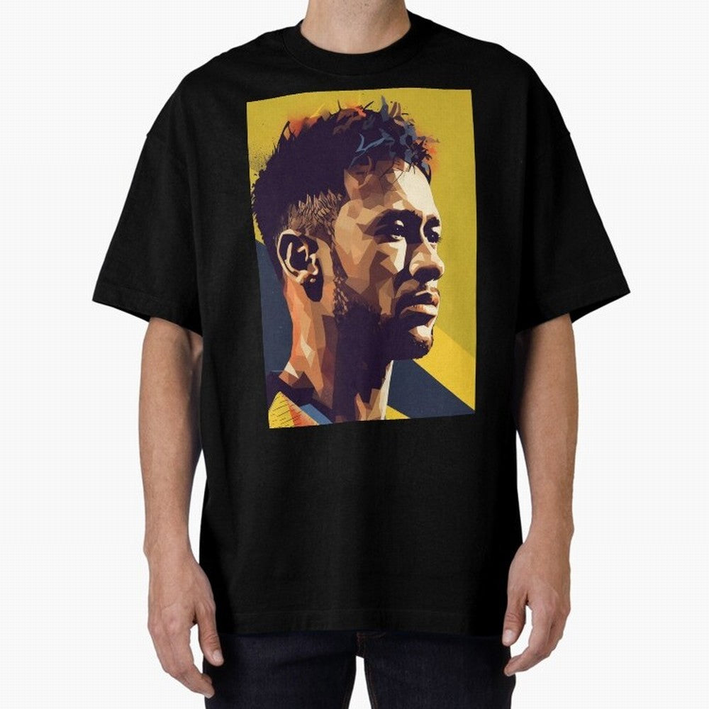 Neymar Jr art Oversized T-Shirt Celebrate Classic Football Spirit in Match Day Hype around FIFA World Cup 2026 Group Stage, CR7, Spain and Netherlands, Football History, Final Match Energy, Crowd Noise and Once in a Lifetime Moments; Ideal for