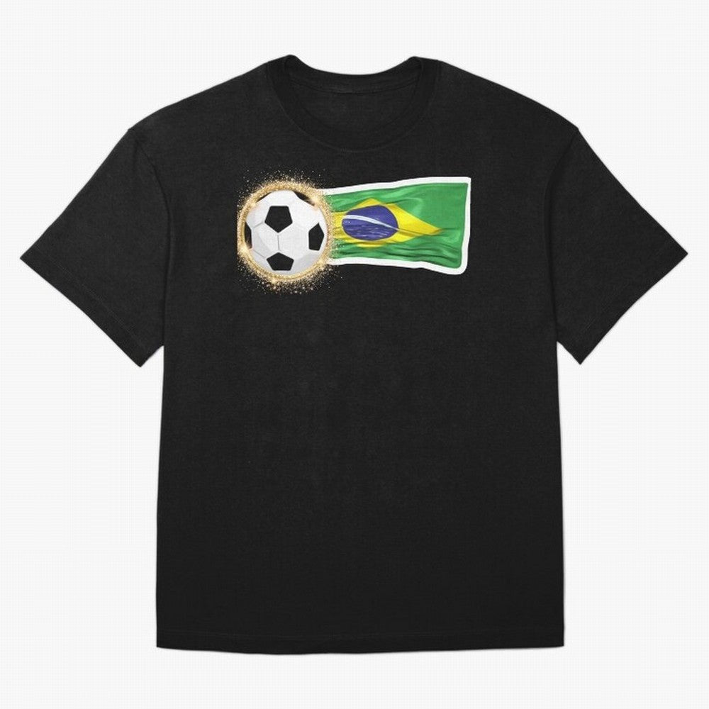 BRAZIL - BRAZILIAN FOOTBALL STICKER Classic T-Shirt Bring Match Day Fire to FIFA World Cup 2026 for Fans of Messi, CR7 and Mbappe and Portugal, Bringing Goal Celebration Energy, Supporter Heritage, Football Icons and Worldwide Tournament Joy; Ideal