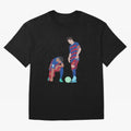 Messi and Neymar Football Free Kick Classic T-Shirt Back Your Heroes with FIFA World Cup 2026 Group Stage Connected to Haaland, Brazil Energy, Soccer Culture, Superstar Moments, National Team Dreams and Competitive Fire; Ideal for Fans Who Follow