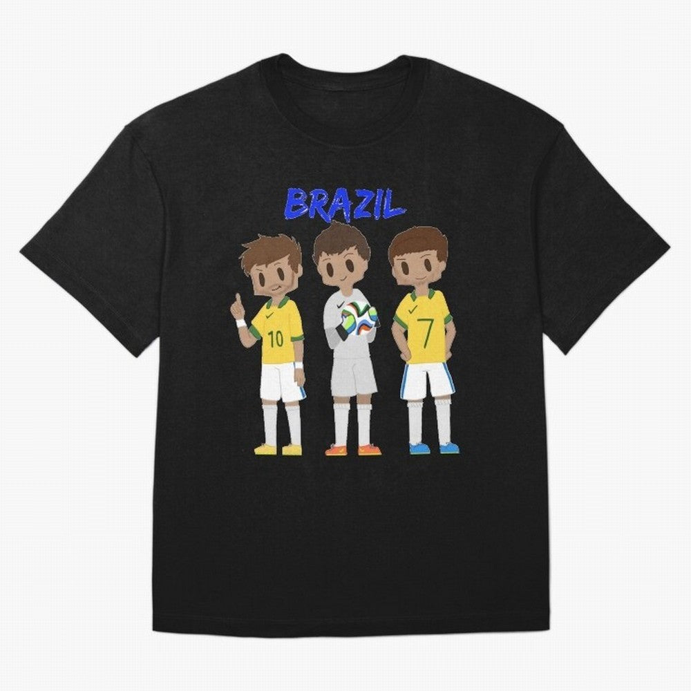 Brazil Essential T-Shirt Stand Out with Spirit from the FIFA World Cup 2026 USA Canada Mexico Journey through CR7 Highlights, Brazil, Portugal and Argentina Pride, Supporter Pride, Iconic Celebrations, Legendary Names and Global Match Day Energy;