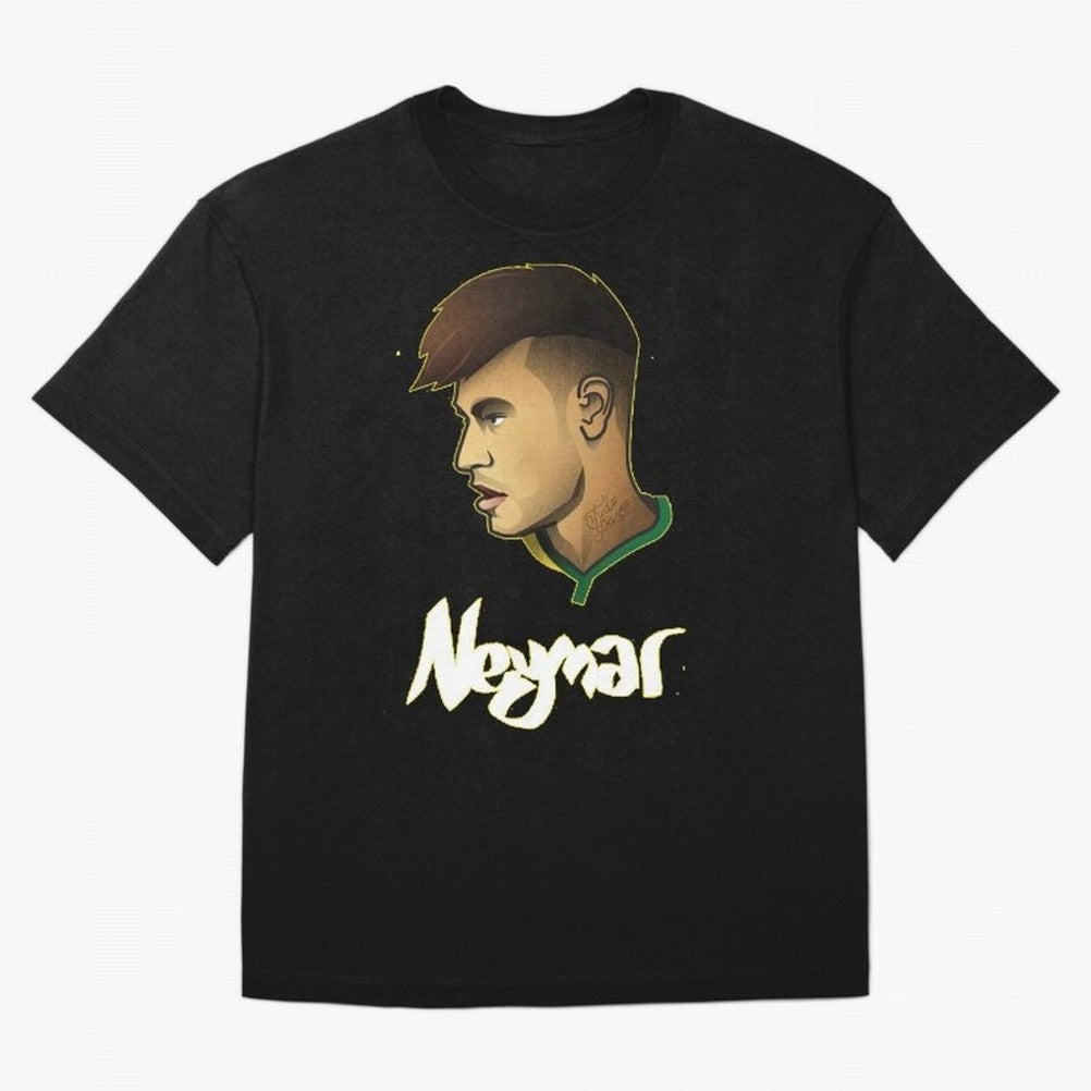 Neymar jr Team Brazil Oversized T-Shirt Relive Legendary Nights from FIFA World Cup 2026 USA Canada Mexico Highlighting Haaland and Mbappe, Spain and Netherlands Energy, Football Passion, Legendary Performances, Festival Vibes and Supporter