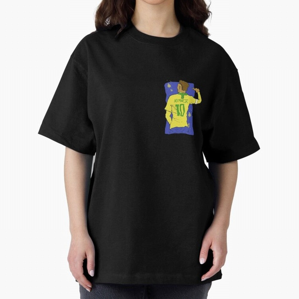 Neymar Jr. in Brazilian Glory Oversized T-Shirt Keep the Match Day Mood of FIFA World Cup 2026 USA Canada Mexico Spirit, Built around Brazil, Portugal and Argentina, Mbappe and Neymar, Match Day Excitement, Supporter Culture, Golden Goals and