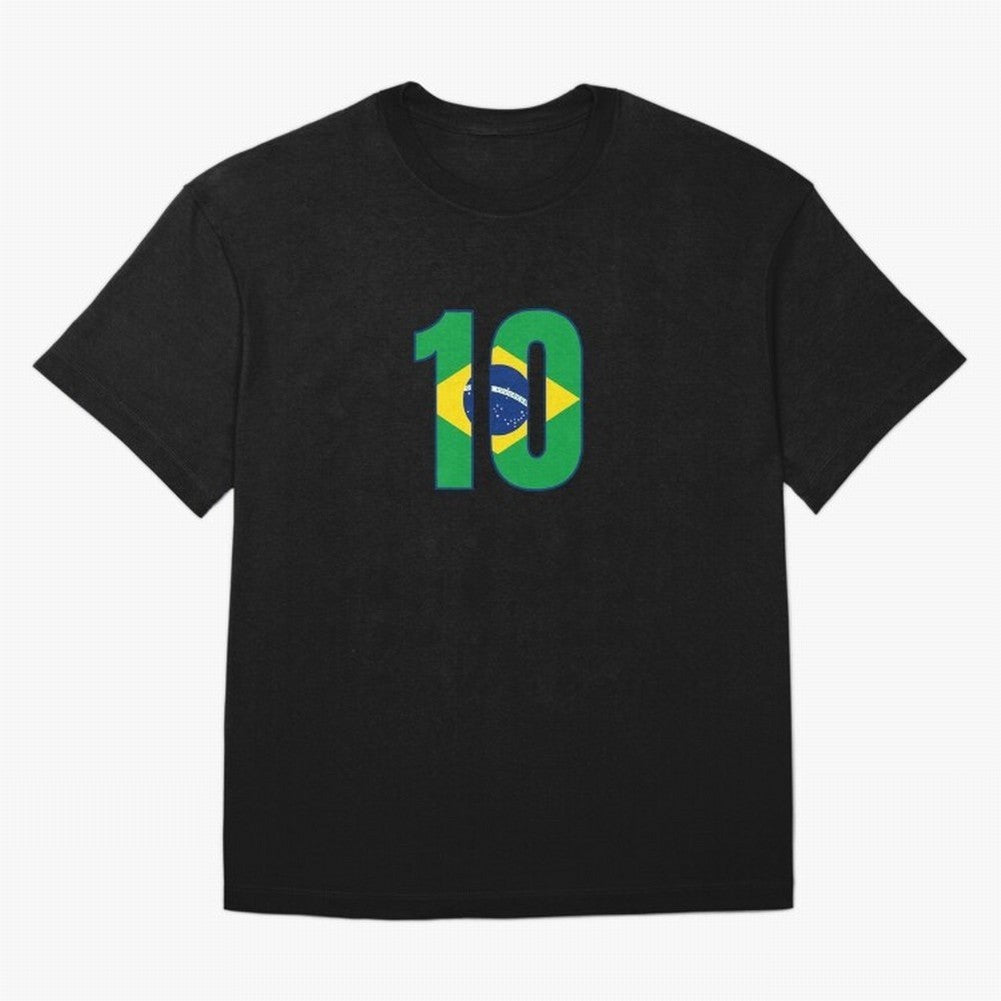 10 - Neymar JR - Brazil Flag Classic T-Shirt Make Memories around FIFA World Cup 2026 Spirit, Capturing Brazil, Neymar, Haaland and Cristiano Ronaldo, Global Supporter Spirit, Legendary Goals, National Colors and Tournament Celebration; Great for