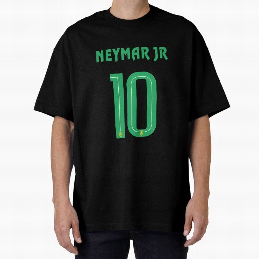 Brazil Neymar Jr 10 Shirt 2022-2023 Custom print Classic T-Shirt Celebrate Soccer Greatness during Global Football Passion for FIFA World Cup 2026, Filled with Messi, England and Germany, Stadium Chants, National Pride, Trophy Dreams and