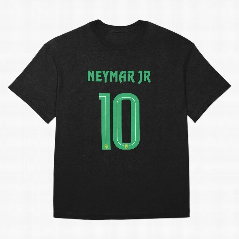 Brazil Neymar Jr 10 Shirt 2022-2023 Custom print Classic T-Shirt Celebrate Soccer Greatness during Global Football Passion for FIFA World Cup 2026, Filled with Messi, England and Germany, Stadium Chants, National Pride, Trophy Dreams and