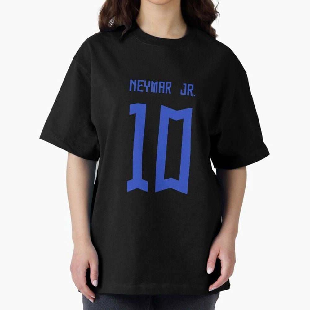 Neymar Jr Brazil White Jersey 2023 Oversized T-Shirt Bring Legendary Rivalry Energy to FIFA World Cup 2026 Group Stage Spirit, Connected to Portugal, Messi and Cristiano Ronaldo, Match Day Excitement, Supporter Culture, Golden Goals and Global