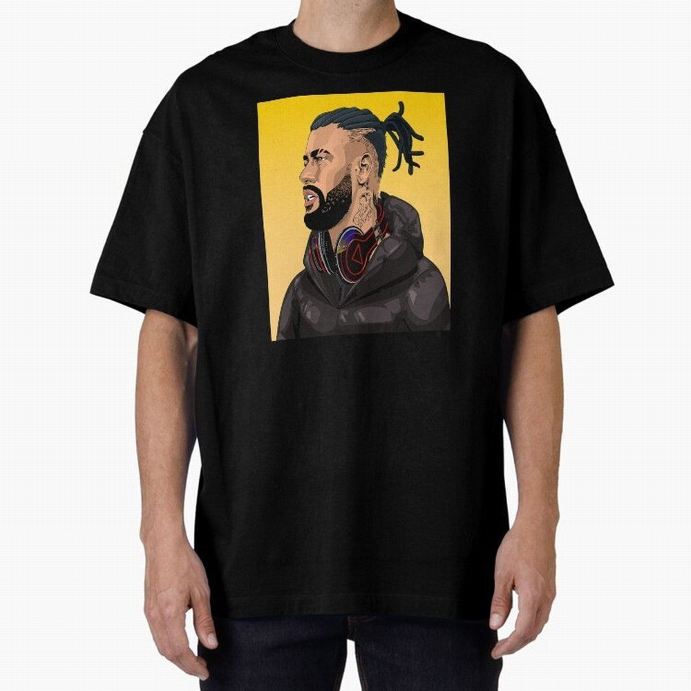 BMM x Neymar Jr. Episode 01- HUMAN #425 Classic Wear Oversized T-Shirt Support Your Favorite Stars during the FIFA World Cup 2026 Group Stage Journey through CR7 and Messi Highlights, Portugal, Spain and Germany Pride, Worldwide Fan Energy,
