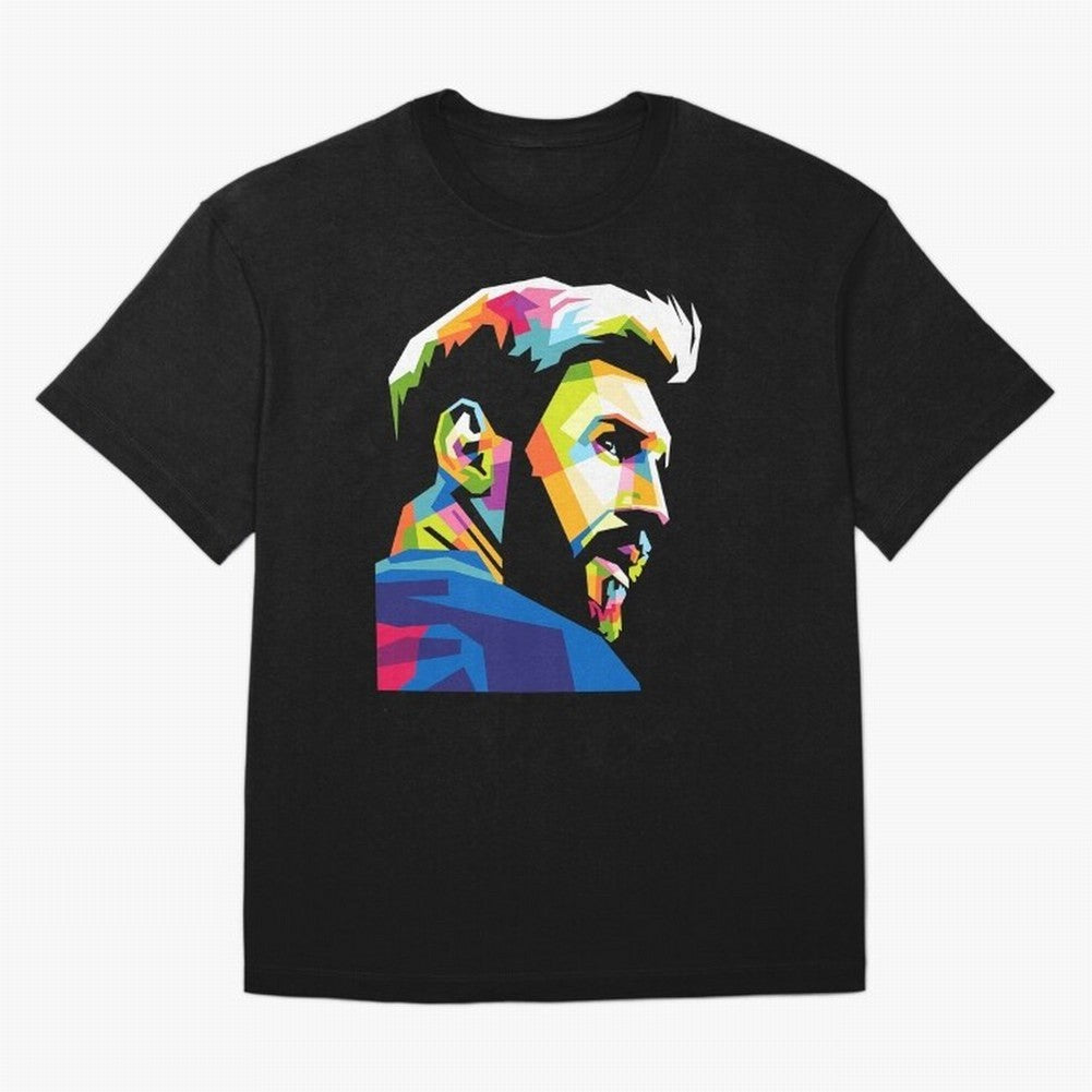 Wpap Leo Messi Graphic Oversized T-Shirt Spotlight Match Day Hype around FIFA World Cup 2026 Group Stage, Messi, Brazil, Retro Football Energy, Iconic Rivalries, Trophy Chase Drama and Stadium Atmosphere; Built for Supporters Chasing Trophy Dreams,