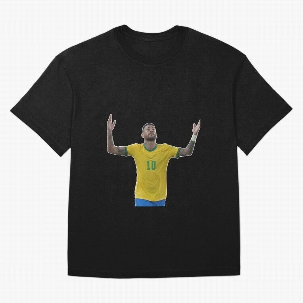 Neymar Jr. - Football Superstar Oversized T-Shirt Make Every Kick Count in FIFA World Cup 2026 Highlighting Cristiano Ronaldo, Haaland and CR7, Brazil Energy, Fan Favorite Moments, National Team Passion, Big Match Drama and Soccer History; Made for