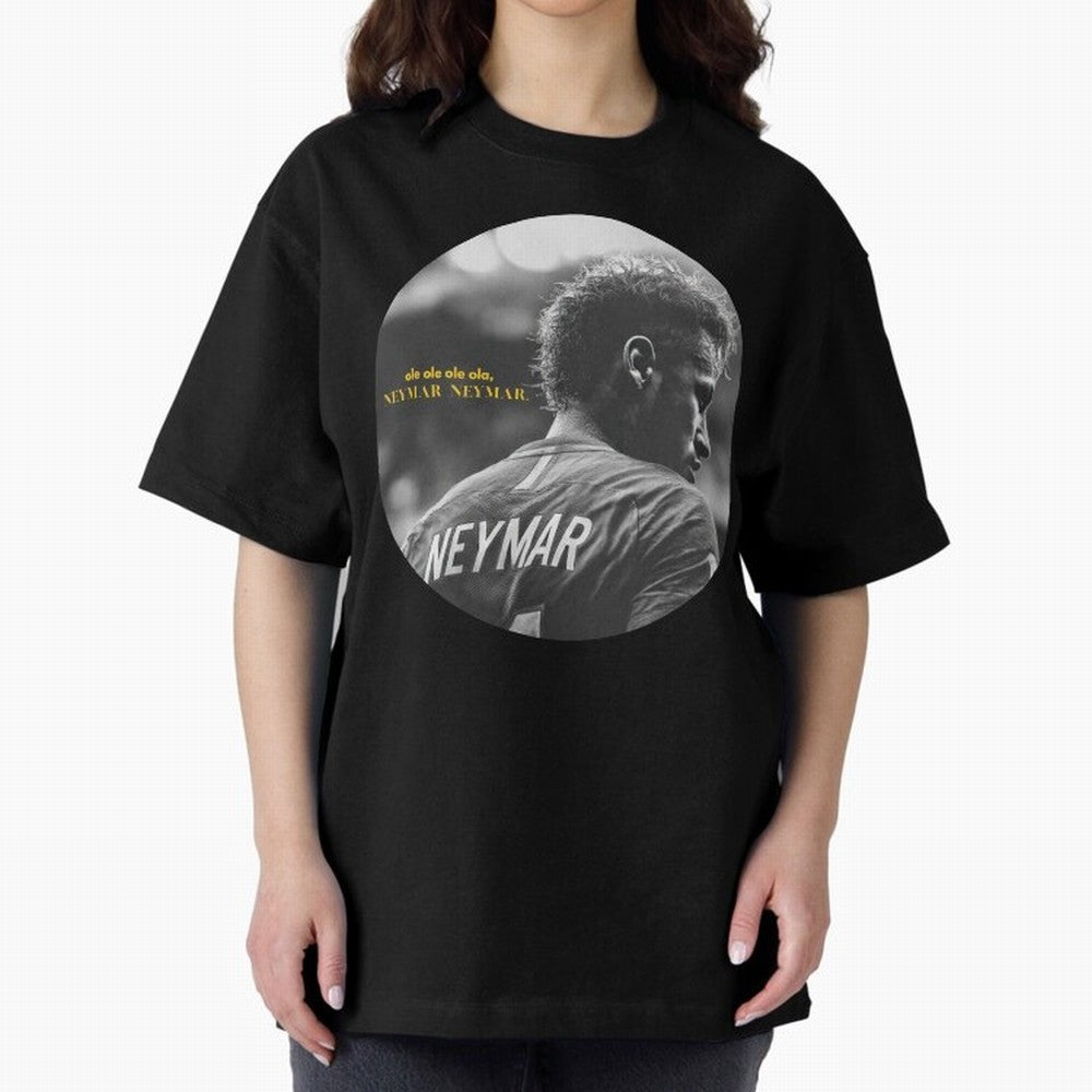 Neymar Ole Ole Ole Premium T-Shirt Celebrate National Team Dreams in FIFA World Cup 2026 Made for Messi and Cristiano Ronaldo, Brazil, Portugal and Argentina Energy, Fan Favorite Moments, National Team Passion, Big Match Drama and Soccer History;