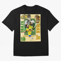 Neymar Jr Brazil World Cup Poster, Soccer Football Wall Art Print Decor Premium T-Shirt Keep the Match Day Mood of the FIFA World Cup 2026 Group Stage Journey through Messi, CR7 and Mbappe Highlights, England and Germany Pride, Football Passion,