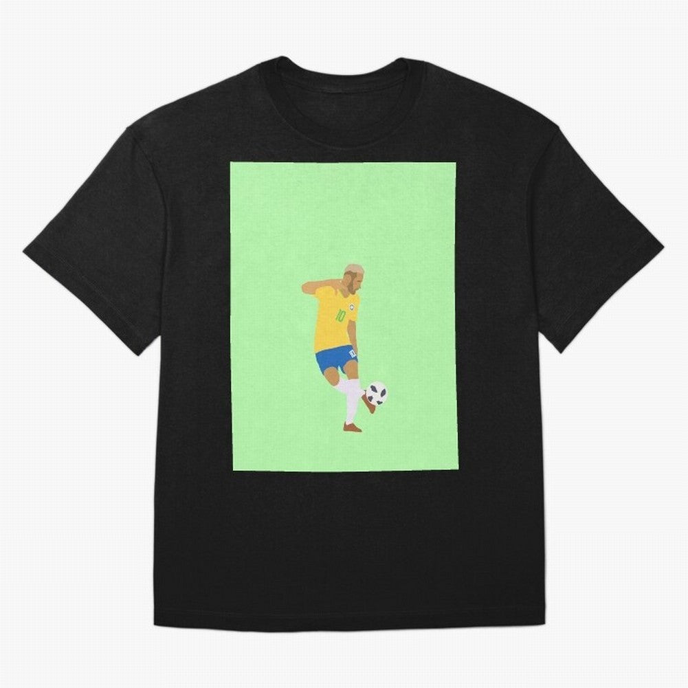 Neymar Brazil Football Control Skills Graphic T-Shirt Celebrate the Magic of FIFA World Cup 2026 USA Canada Mexico Centered on Messi, France Energy, Match Day Excitement, Supporter Culture, Golden Goals and Global Football Passion; Perfect for