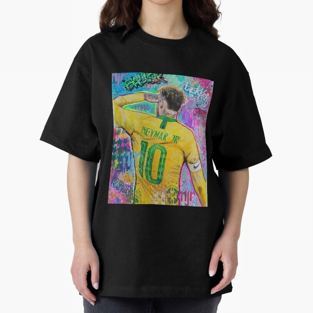 Neymar Jr Premium T-Shirt Keep the Match Day Mood of FIFA World Cup 2026 USA Canada Mexico Spirit, Celebrating Portugal, Spain and Germany, Haaland and Mbappe, Football Festival Excitement, Trophy Ambitions, Country Rivalries and Star Player Buzz;