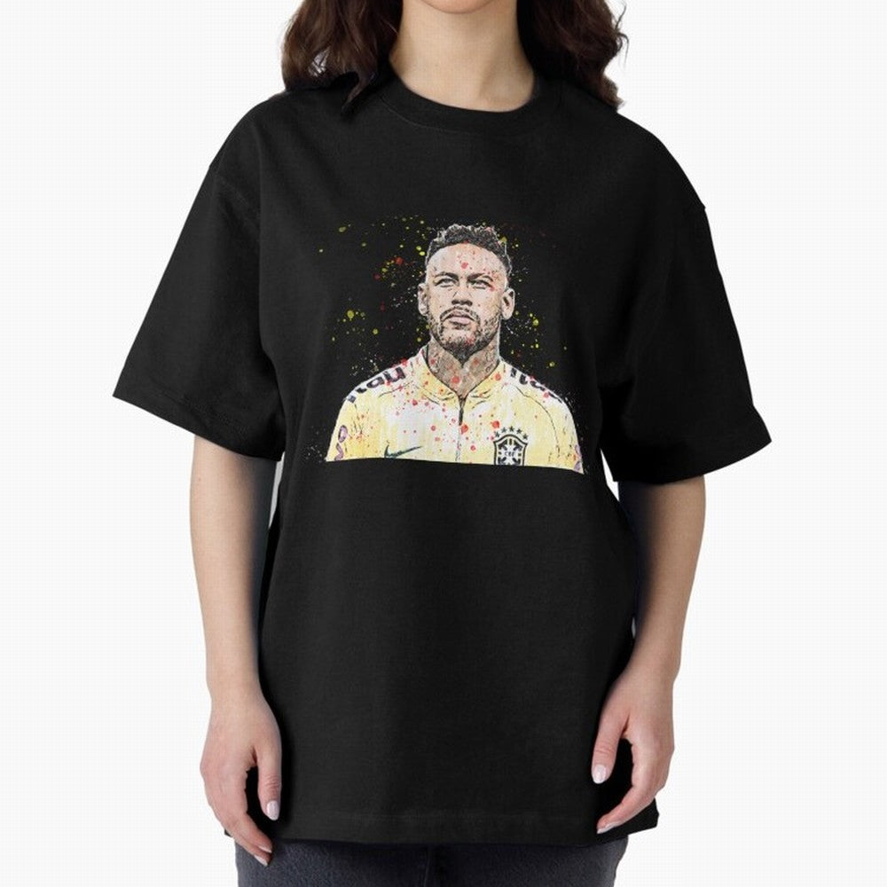 Neymar Neymar Oversized T-Shirt Remember Iconic Moments from FIFA World Cup 2026 Group Stage Driven by Messi, CR7 and Mbappe, Argentina, France and Brazil Energy, Worldwide Fan Energy, Dramatic Goals, Stadium Lights and Championship Celebrations;