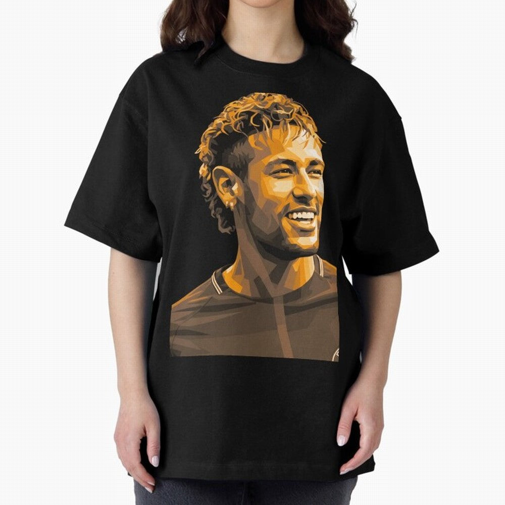 Neymar Oversized T-Shirt Capture Stadium Memories from FIFA World Cup 2026 USA Canada Mexico for Fans of Messi and England and Germany, Bringing Game Day Rituals, Football Legends, Country Pride and the Road to the Final; Made for Collectors Who