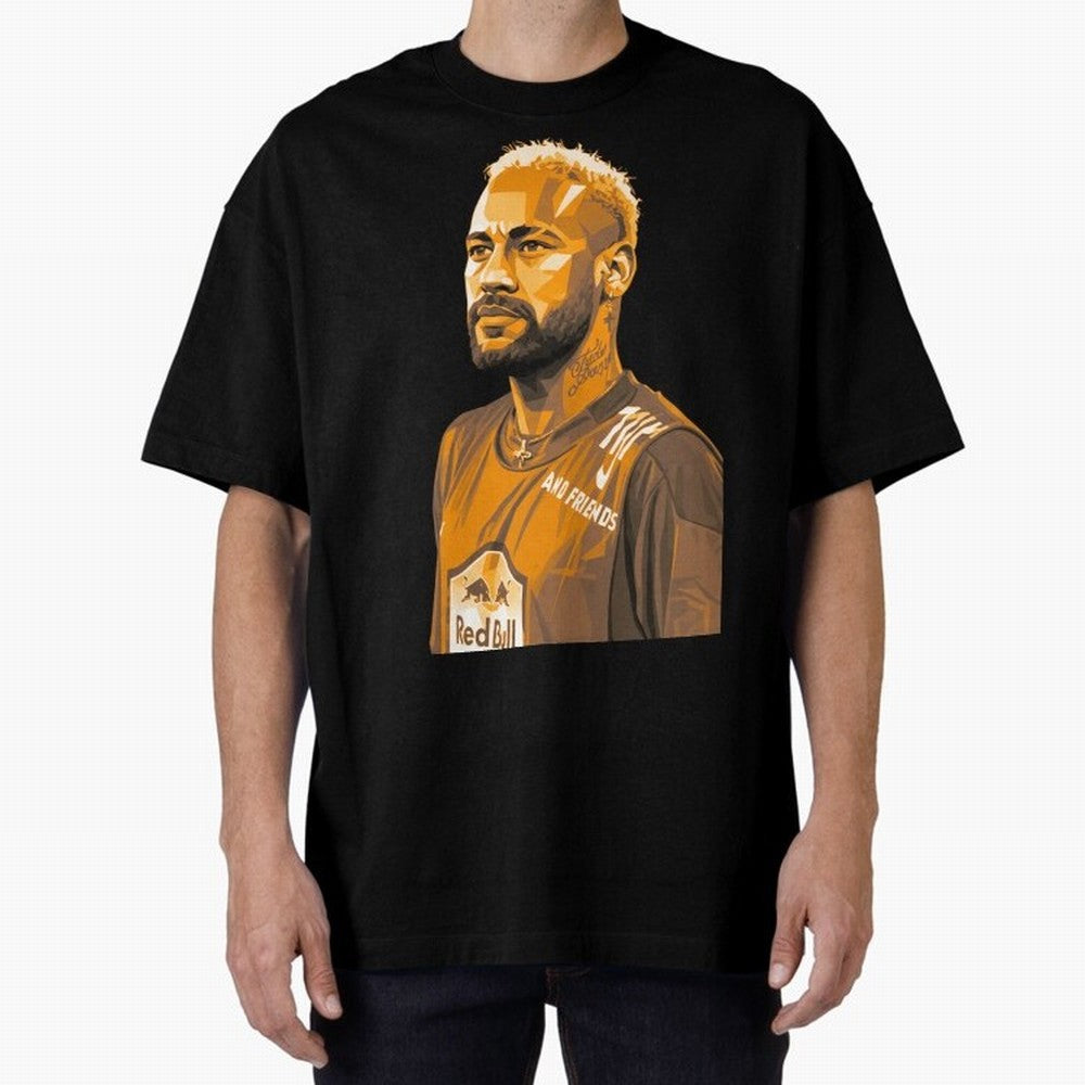 Neymar Oversized T-Shirt Join the Countdown to FIFA World Cup 2026 USA Canada Mexico with Neymar, Haaland and Cristiano Ronaldo, Brazil, Portugal and Argentina Energy, Classic Soccer Heritage, Championship Pressure, Fan Loyalty and International