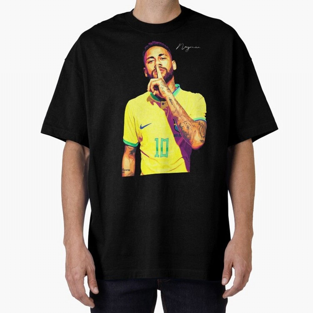 Neymar - vector Classic T-Shirt Join the Global Buzz around Match Day Hype around FIFA World Cup 2026 Group Stage, Mbappe, Spain, Sports Nostalgia, International Competition, Famous Players and Unforgettable Victories; Created for Match Day