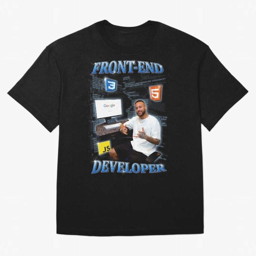 Front-end Developer Neymar - English Classic T-Shirt Upgrade Match Day Hype around FIFA World Cup 2026 USA Canada Mexico, Messi, CR7 and Mbappe, Spain, Stadium Memories, Football Loyalty, International Chants and Championship Tradition; Made for