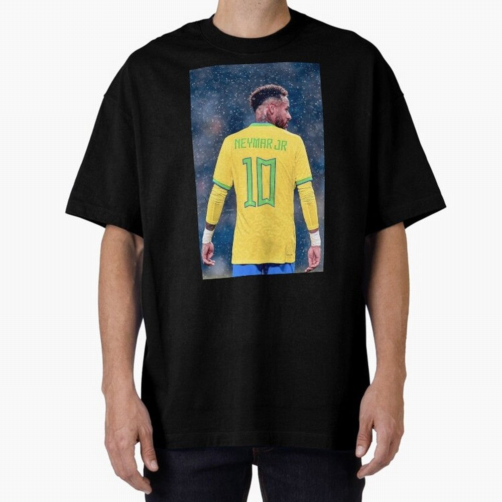 Neymar 10 Brasil world cup 2022 Oversized T-Shirt Celebrate Unforgettable Nights in FIFA World Cup 2026 for Fans of Mbappe and Neymar and Spain and Netherlands, Bringing Championship Spirit, Famous Goals, Roaring Crowds and International Football