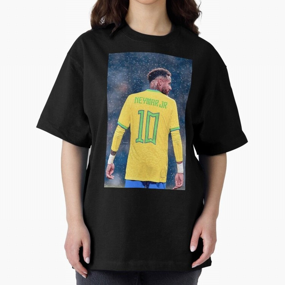 Neymar 10 Brasil world cup 2022 Oversized T-Shirt Celebrate Unforgettable Nights in FIFA World Cup 2026 for Fans of Mbappe and Neymar and Spain and Netherlands, Bringing Championship Spirit, Famous Goals, Roaring Crowds and International Football