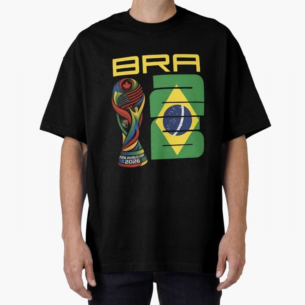 Brazil Soccer World Cup 2026 Fan Art - Selecao 2026 Essential T-Shirt Bring Supporter Culture to FIFA World Cup 2026 Group Stage Spirit, Built around France and Portugal, Mbappe and Neymar, Worldwide Fan Energy, Dramatic Goals, Stadium Lights and