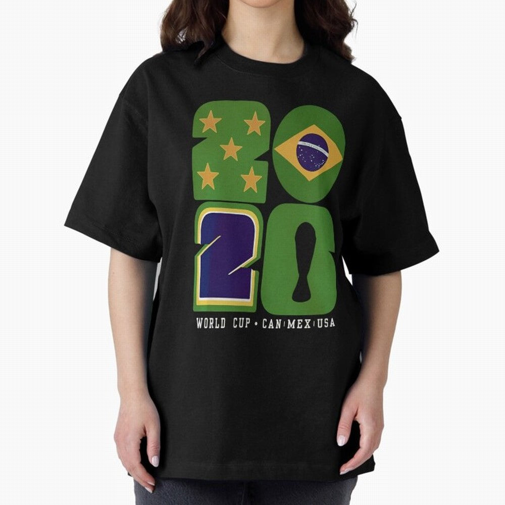 Brazil Football World Cup 2026 - Can Mex Usa Typography Essential T-Shirt Make Game Day About Global Football Passion for FIFA World Cup 2026, Filled with CR7, Argentina and Brazil, Football History, Final Match Energy, Crowd Noise and Once in a