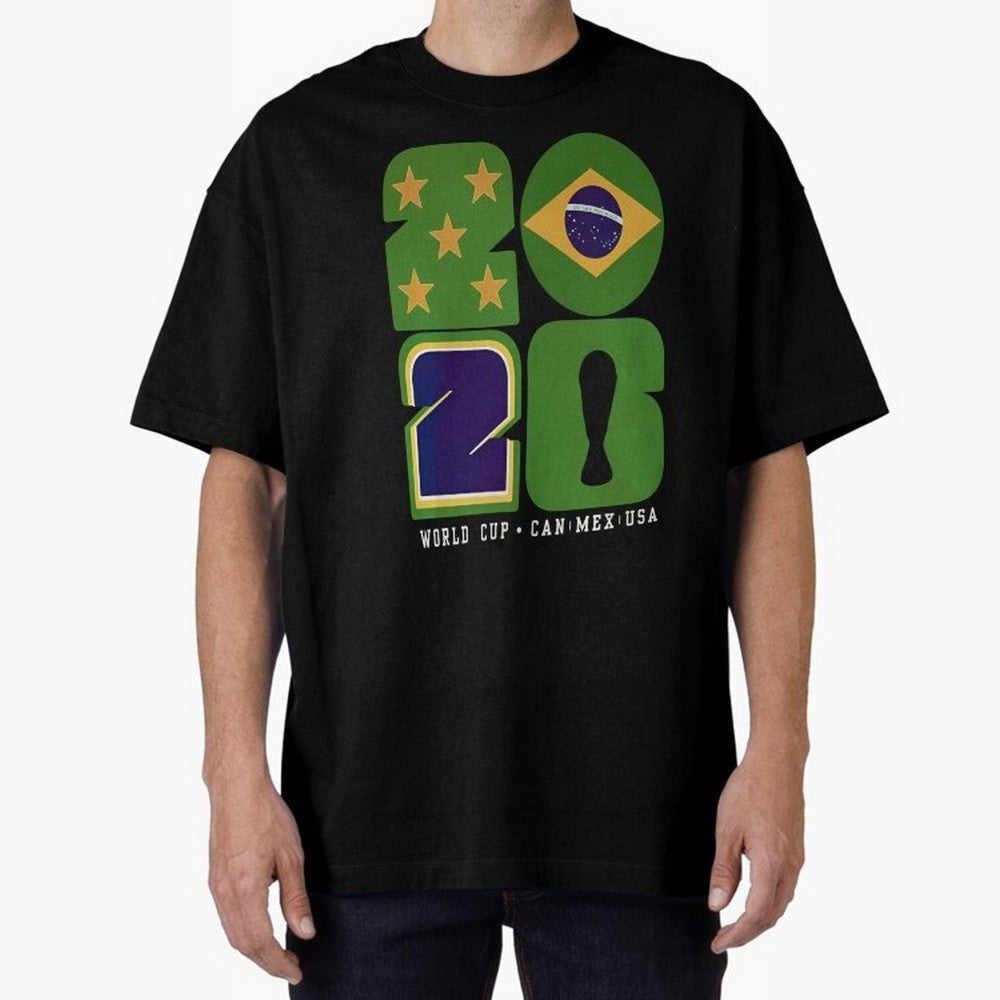 Brazil Football World Cup 2026 - Can Mex Usa Typography Essential T-Shirt Make Game Day About Global Football Passion for FIFA World Cup 2026, Filled with CR7, Argentina and Brazil, Football History, Final Match Energy, Crowd Noise and Once in a