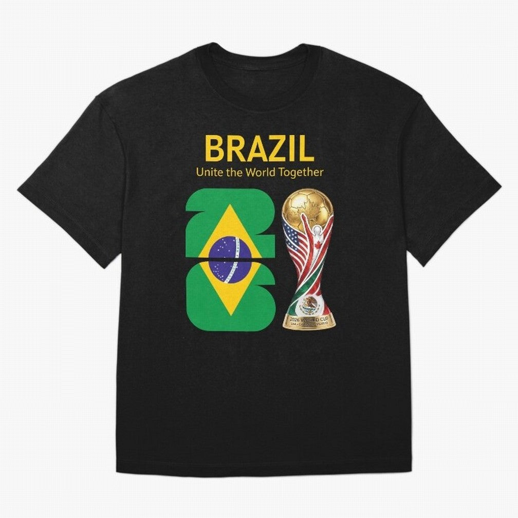 World Cup 2026, IMG 017, BRAZIL 001 Classic T-Shirt Cheer through Every Moment of FIFA World Cup 2026 Spirit, Made for England, France and Netherlands, CR7 and Messi, Football Festival Excitement, Trophy Ambitions, Country Rivalries and Star Player