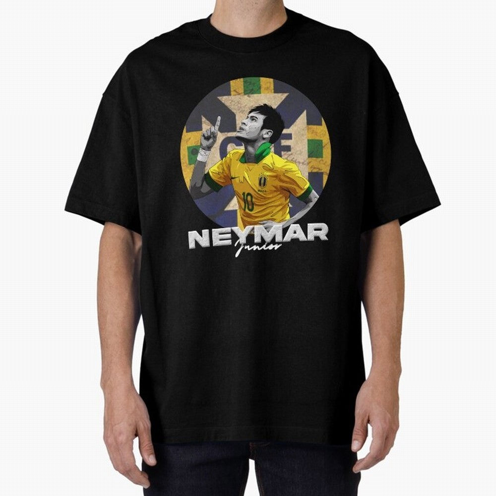 Neymar Junior Oversized T-Shirt Follow Every Goal of the FIFA World Cup 2026 Group Stage Journey through CR7 and Messi Highlights, Brazil, Portugal and Argentina Pride, Classic Soccer Heritage, Championship Pressure, Fan Loyalty and International